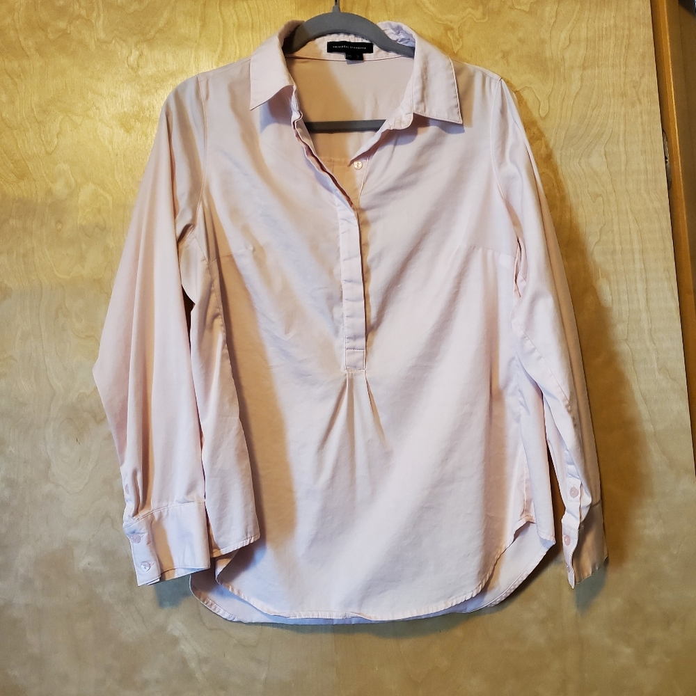 Universal Standard pink ladies button down shirt 2xs petite